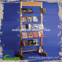 2015 Latest Wood And Acrylic Book Rack Book Display Stand